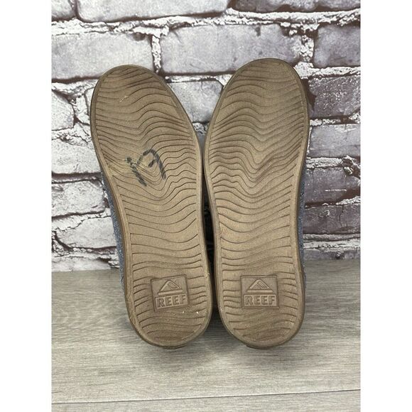 Reef Deck Hand 2 TX Gray Blue Canvas Boat Lace Up Beach Sneakers Men 10M US/43EU - Picture 7 of 16